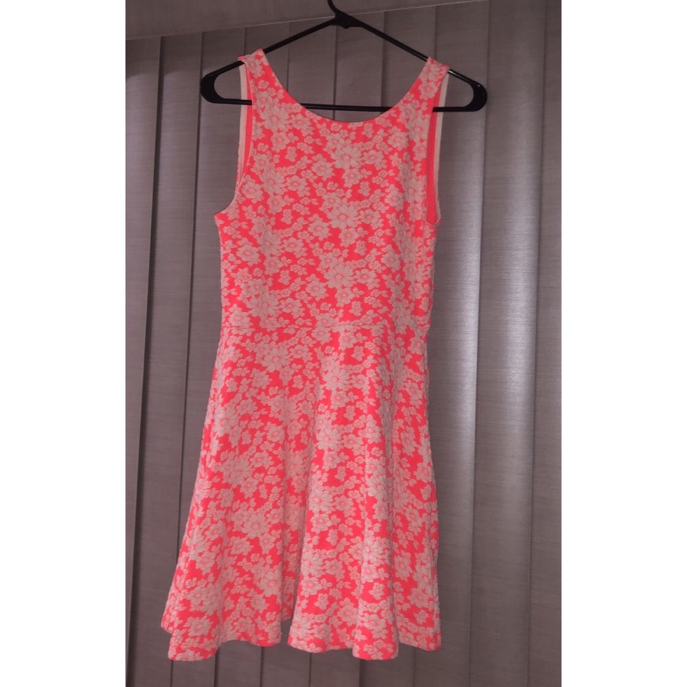 H & M Neon floral dress